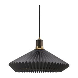 Halo Design 744299 - Lustră suspendată cu cablu PARIS, 1xE27/60W/230V, Ø 56 cm, negru/alamă/stejar