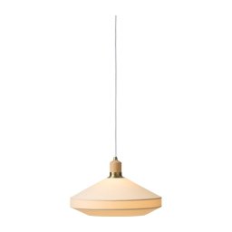 Halo Design 744206 - Lustra suspendată pe cablu PARIS, 1xE27/60W/230V, Ø 40 cm, crem/alamă/stejar