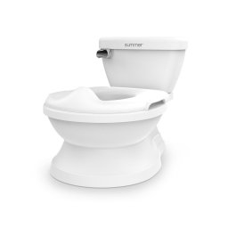Ingenuity - Toaletă pentru copii MY SIZE cu sunet, albă, 2xAAA