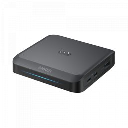 Incarcator Statie Anker pentru baterie externa Prime, 150W, 5A, 1 x Pogo Pin - 1 x USB-A - 2 x USB-C, Negru A1903G11