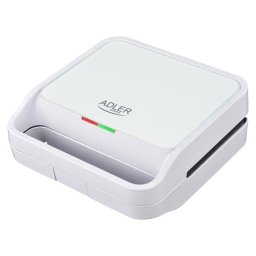 Sandwich Maker Adler AD3070W | 1100W, Sandwich maker 3 in 1, Alb