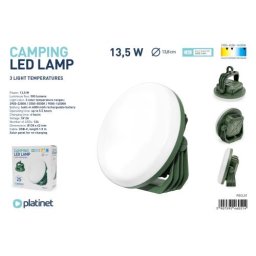 Lampa Camping LED Omega PGCL01 | 13.5W, 6000mAh, Reincarcabila, Verde