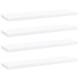 Placi biblioteca, 4 buc., alb, 40 x 10 x 1,5 cm, PAL GartenMobel Dekor
