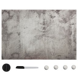 Tabla magnetica de perete, 60 x 40 cm, sticla GartenMobel Dekor