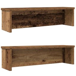 Rafturi de bucatarie stivuibile 2 buc Lemn vechi 50x15x16 cm GartenMobel Dekor