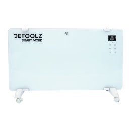 Convector electric WiFi Detoolz DZ-EI114 1000/2000W alb, cu LED si telecomanda