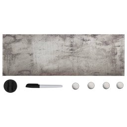 Tabla magnetica de perete, 60 x 20 cm, sticla GartenMobel Dekor