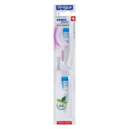 Set 2 rezerve pentru periuta de dinti Trisa Sonic Power Young Edition