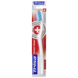 Periuta de dinti manuala Trisa Swiss Clean Soft, peri moi, cap compact