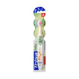 Periuta de dinti manuala Baby 0-3 ani Trisa, peri moi, cap mic