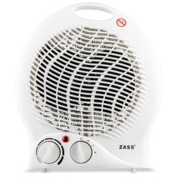 Aeroterma electrica ZASS ZFH 03, 2000W, 2 trepte, termostat reglabil