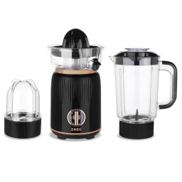 Blender multifunctional de masa ZASS ZSB 21 Rose Gold cu rasnita si storcator