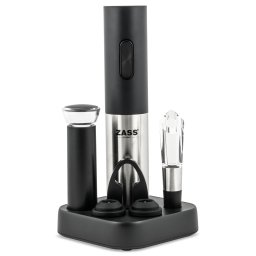 Set deschizator de vin electric Zass Gourmet ZEWS 02 cu accesorii complete