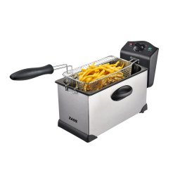 Friteuza din inox ZASS ZDF 05, 3 litri, 2000 W, termostat reglabil