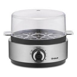 Fierbator de oua Trisa Vario Eggs 7390.7512, 7 oua, 400 W, argintiu