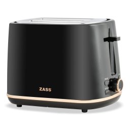 Prajitor de paine ZASS ZST 20, 2 fante, 7 trepte, negru Rose Gold