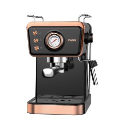 Espressor manual Zass ZEM 20 Rose Gold, 20 bari, 1,5 L, capsule