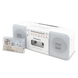 Difuzor Bluetooth cu casetofon si radio FM/AM/SW Electromures EM 1010 Alb