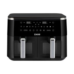 Friteuza cu aer cald dubla ZASS ZAF 13, 9L, 3100W, 12 programe