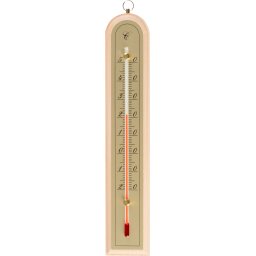 Termometru exterior din lemn Strend Pro pentru fereastra 260x50x18 mm
