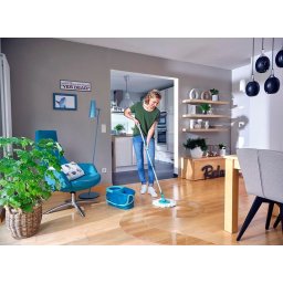 Rezerva mop Leifheit Clean Twist Disc din microfibra pentru gresie si piatra