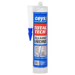 Adeziv si etansant Ceys Total Tech Express 2 in 1, transparent, 290 ml