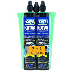 Ancora chimica Ceys Vinylester 2+1 gratis, rezistenta 2000 kg