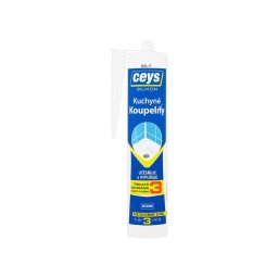 Silicon sanitar Ceys pentru baie si bucatarie, alb, 280 ml