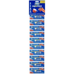 Adeziv instant Ceys Superceys, transparent, 10 x 3 g, set 10 tuburi