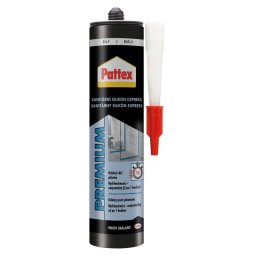 Silicon sanitar Pattex Premium Express alb, rezistent la mucegai, 280 ml