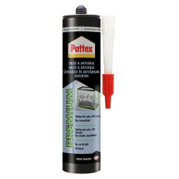 Silicon Pattex Premium pentru sticla si acvarii, transparent, 280 ml