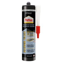 Silicon neutru Pattex Super Flex transparent, etansare universala, 280 ml