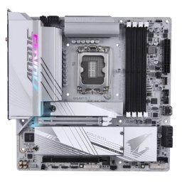 Placa de baza Gigabyte B760M AORUS ELITE X AX, micro ATX, compatibila cu procesoare Intel Gen 13 si 14, fara radiator, Second Hand NewTechnology Media