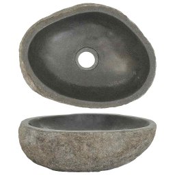 Chiuveta din piatra de rau, (29-38)x(24-31) cm, oval GartenMobel Dekor