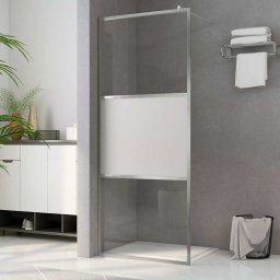 Paravan de dus walk-in, 100 x 195 cm, sticla ESG semi-mata GartenMobel Dekor