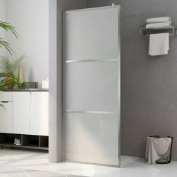 Paravan de dus walk-in, 140 x 195 cm, sticla ESG mata integral GartenMobel Dekor