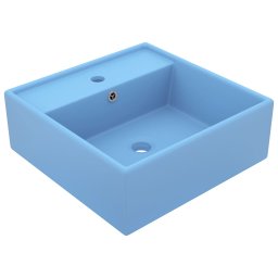 Chiuveta lux preaplin, bleu mat, 41x41 cm, ceramica, patrat GartenMobel Dekor