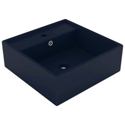 Chiuveta lux preaplin albastru mat 41x41cm ceramica patrat GartenMobel Dekor