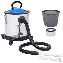 Aspirator de cenusa filtru HEPA, 1200 W, 20 L, otel inoxidabil GartenMobel Dekor