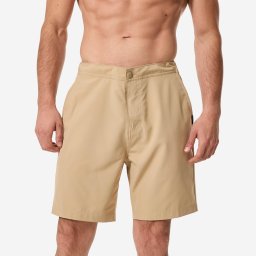 Șort de baie Boardshort surf Quiksilver lung 19' talie semi-elastică Bej Bărbați