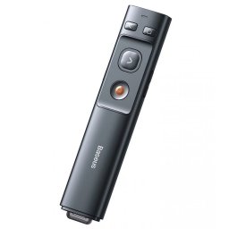PRESENTER Baseus, wireless, laser 2.4 GHz, max. 100m, nu include baterie 1 x AAA, gri ACFYB-B0G (timbru verde 0.18 lei) - 6953156224742