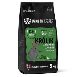 PAKA ZWIERZAKA Seventh Heaven Hrana pentru catei, cu iepure si plante salbatice 9 kg