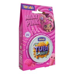 Plastilina creativa inteligenta tubi smart - milky pink, 50 g
