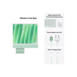 Apple iMAC 24" Retina 4.5k/ Apple M4 (CPU 10-core | GPU 10-core, Neural Engine16-core)/24GB/512GB - Green - INT KB (2024)