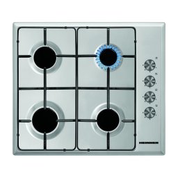 Plita Incorporabila Heinner HBH-S584I-IX | 58cm, 4 Arzatoare, Gaz, Inox, 58x51x10cm