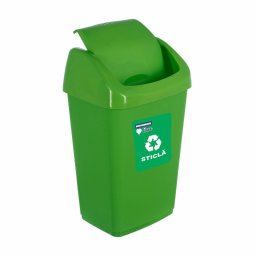 Cos Gunoi Heinner HR-AL-35V | 35L, Capac Batant, Reciclare, Verde