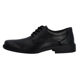 Pantofi barbati, Rieker, B0804-00-Negru, elegant, piele naturala, cu toc, negru (Marime: 42)