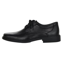 Pantofi barbati, Rieker, B0800-00-Negru, elegant, piele naturala, cu toc, negru (Marime: 43)