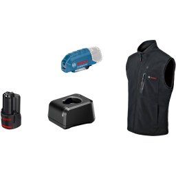 Bosch Bosch Powertools Heat+Jacket GHV 12+18V Kit size M, work clothing (black, incl. charger GAL 12V-20 Professional, 1x battery GBA 12V 2.0Ah)