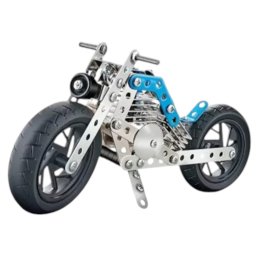 Joc constructii din metal 283 piese - masina de teren decapotabila verde, 8 ani+